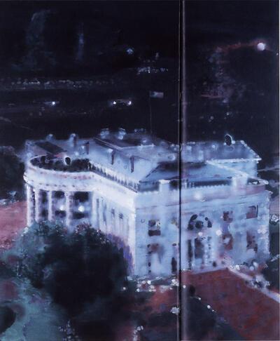 Joris Ghekiere, Zonder titel, 2004, olieverf op polyester, schilderkunst,