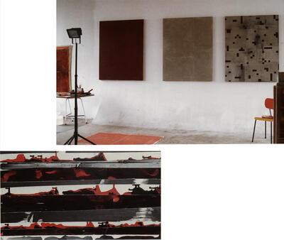 Atelier van Dirk Vander Eecken, Bart Vandevijvere, Time Tapes, 2005, acryl, medium, doek, schilderkunst,