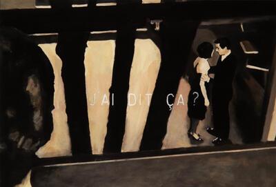 Johan Clarysse, J'ai dit ça?, uit de reeks Ceci n 'est pas de la tristesse, 2003-2004, acryl op doek, schilderkunst,