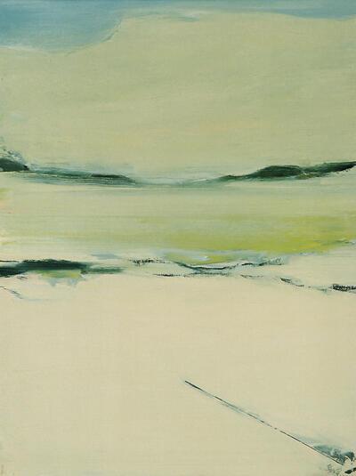 Yves Beaumont, Majorcan Landscape, 2005, olieverf op doek, schilderkunst,