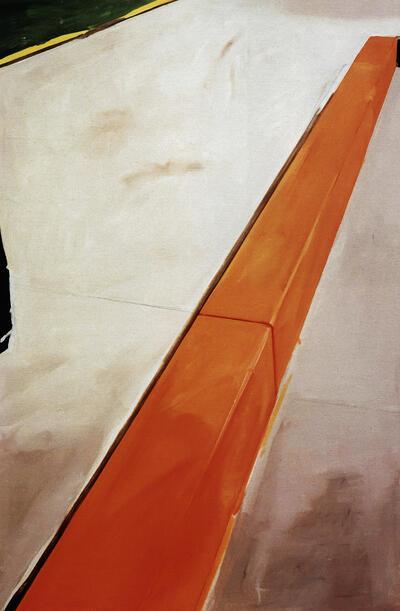 Koen van den Broek, Orange Border, 2001, olieverf op doek, 