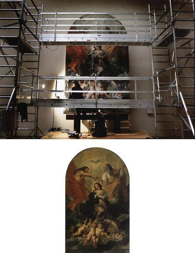 Restauratie, Peter Paul Rubens, De Kroning van Maria, Olieverf op doek, 