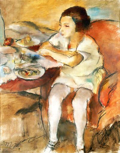 Jules Pascin, Frühstück, 1923 Musée des Beaux-Arts de Liège (Bal)