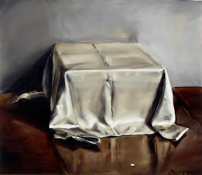 Michaël Borremans, The Performance, 2004, olieverf op doek, 