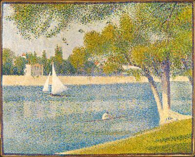 Georges Seurat, De Seine bij de Grande-jatte, (1888), olieverf op doek, fin-de-sieclemuseum.