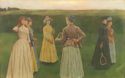 Fernand Khnopff, Memories, (1889), pastel op papier gemaroufleerd op doek, Fin-de-sieclemuseum.