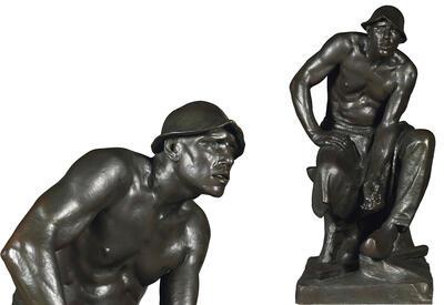 Constantin Meunier, Puddelaar, (1884 / 1887- 1888), brons, fin-de-sieclemuseum