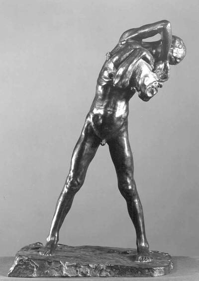George Minne, De man met de drinkzak, (1897), brons, fin-de-sieclemuseum.