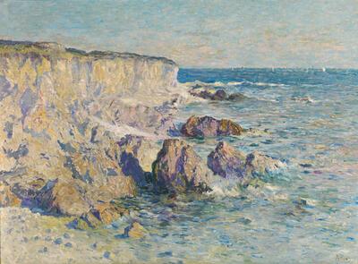 Anna Boch, Bretoense kust, ca. 1901, olieverf op doek, fin-de-sieclemuseum