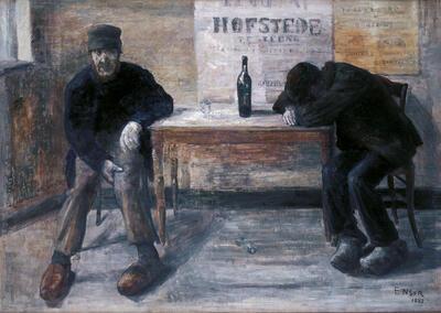 James Ensor, De dronkaards, fin-de-sieclemuseum.