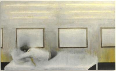 Helmut Stallaerts, Peter, 2013, hars en olieverf op doek,
