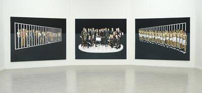 Helmut Stallaerts, Prophecy, 2007, olieverf op doek, 200 x 250 cm, triptiek