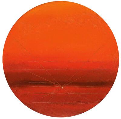 Felix De Boeck, Begin en einde, 1989, olieverf op hardboard, diameter 29 cm, Collectie Vlaamse Gemeenschap, Felixart,
