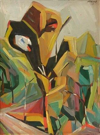 Boomkruim, 1918, olieverf op karton, Felixart