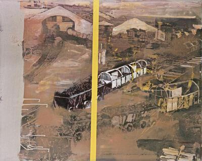 Luc Dondeyne, Grens, 1999, acryl en olieverf op doek,
