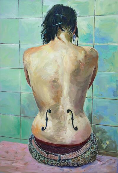 Luc Dondeyne, Visit Body, 2009, olieverf op doek,