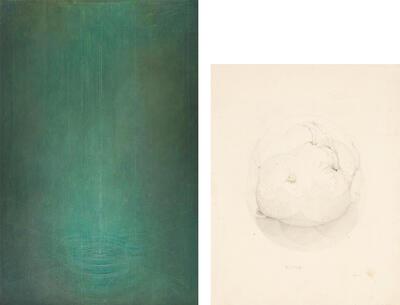 De Regen, 1935, olieverf op hout, Alpha, 1930, potlood en kleurpotlood op papier, felixart,