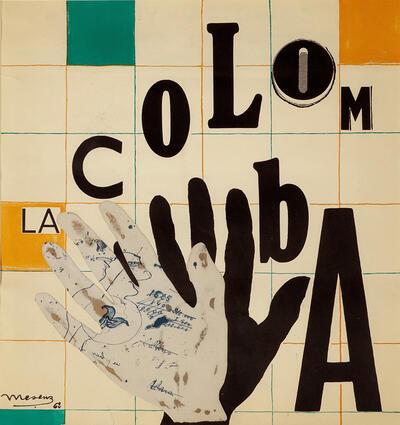 E.L.T. Mesens, La Colomba, 1962 collectie verbeke foundation, kemzeke, surrealisme,