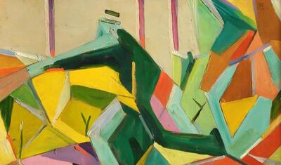 Zoeken naar constructie, 1918, olieverf op karton, Felixart
