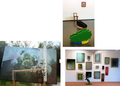 Tentoonstelling ‘Een verlangen naar abstractie’, 2011, Werk van Vaast Colson en Nadia Naveau op de tentoonstelling ‘Amici’, 2006, Felixart,