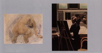 August Rodin, Naakt, potlood en aquarel, Léon Spilliaert, Zelfportret, aquarel,