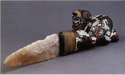 Dames met klasse, Offermes met mozaiekversiering, Azteeks-Mixteeks, Mexico, omstreeks 1450-1521 Londen, The British Museum