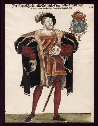 Dames met klasse, Cornelis Anthonisz (omstreeks 1505-1553), Koning Frans I van Frankrijk, Antwerpen, omstreeks 1540