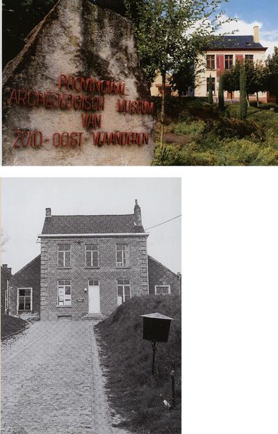  Buitenzicht PAM Velzeke, Postkaart van de onderwijzerswoning van de dorpsschool te Velzeke 