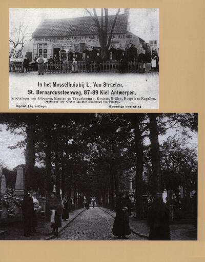V, 's Zondags flaneren op de Kielbegraafplaats. Collectie Demey. Parkbegraafplaats Schoonselhof.