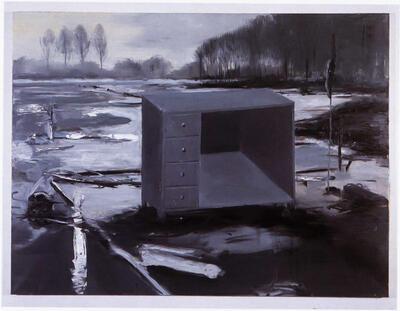 Zonder titel, olie op doek, Joris Ghekiere,