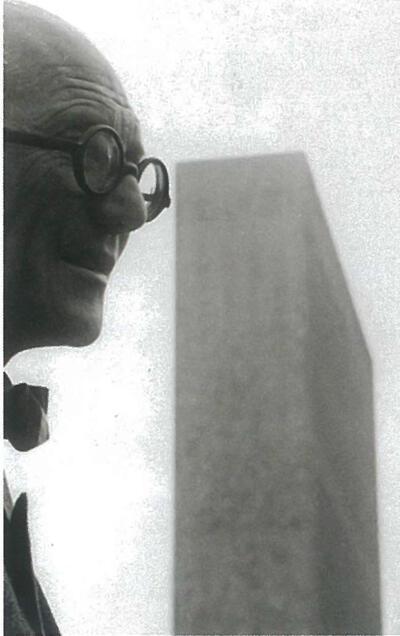Anoniem, Le Corbusier  in New-York, 1959 