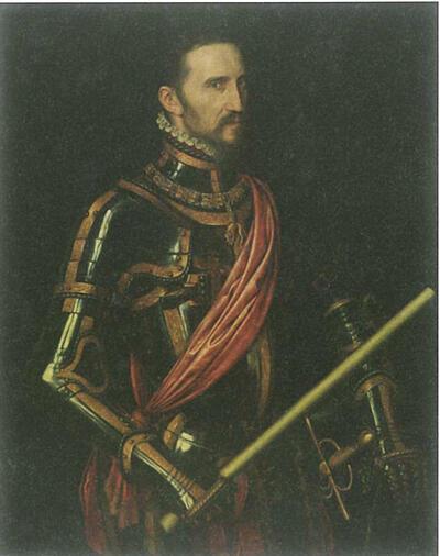 Antonius Mor van Dashorst, Portret van Femando Alvarez de Toledo, derde hertog van Alva (1508-1582), 1549, olieverf op doek. Michiel Coxcie
