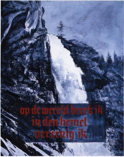 Op de wereld ... (1990), acryl op doek, Gery De Smet,