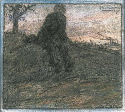 Eugeen Van Mieghem, De Zwerver, 1894, pastel,