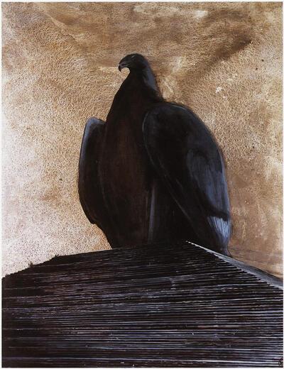 Bird of a nation (1988), acryl op doek, Gery De Smet