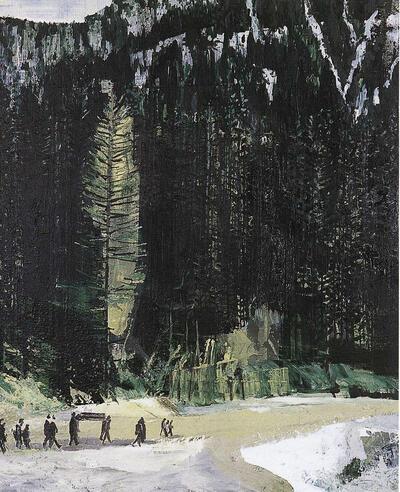 Kleine landeigendom (2002), acryl op doek, Gery De Smet