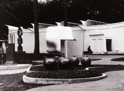 Braempaviljoen tijdens de elfde biënnale (1971), middelheim,