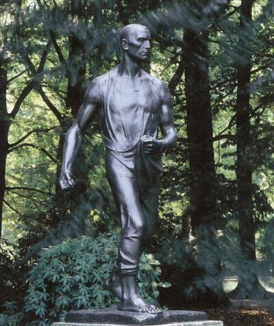 Constantin Meunier, De Zaaier, 1896 Brons, 233 x 94 x 93 Collectie KMSK Antwerpen, Middelheim,