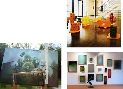 Tentoonstelling ‘Een verlangen naar abstractie’, 2011, Werk van Vaast Colson en Nadia Naveau op de tentoonstelling ‘Amici’, 2006