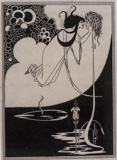 Aubrey Beardsley, De Climax, 1893, fatale vrouwen,