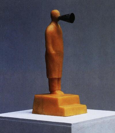 Philip Aguirre y Otegui, Man met megafoon, 2002, maquette 