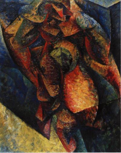 Umberto Boccioni, Dinamismo dicorpo umano, 1913, futurisme