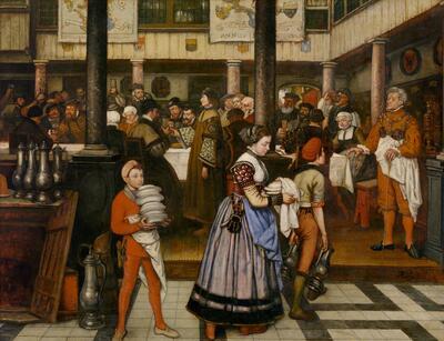 Henri Leys, Frans Floris gaat naar een feest in de Sint-Lucasgilde kmska