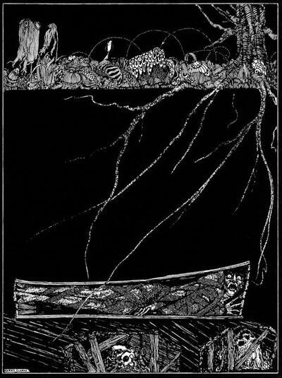 Harry Clarke - Print in Edgar Allan Poe halloween levend begraven