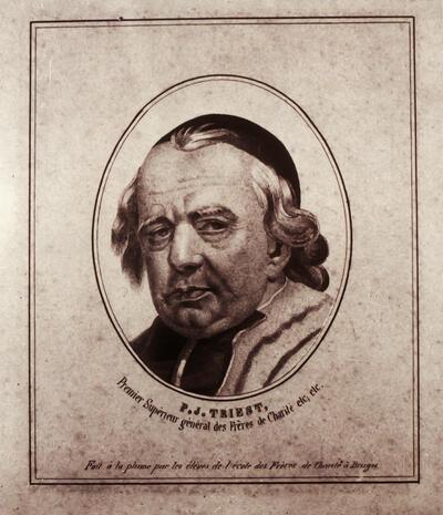 Kanunnik Petrus Jozef Triest Gravure (Collectie Museum Dr. Guislain)
