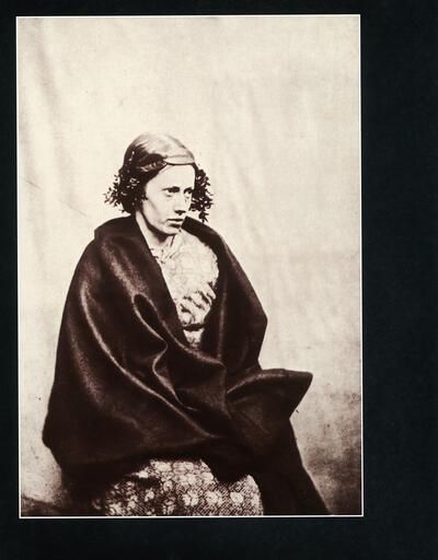 Ingebeelde koningin. Foto uit: Dr. W Diamond, On the Application of Photography & Mental Phenomena of Insanity, 1856 (Collectie Museum Dr. Guislain)