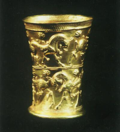 Beker met dubbele fries, Perzië