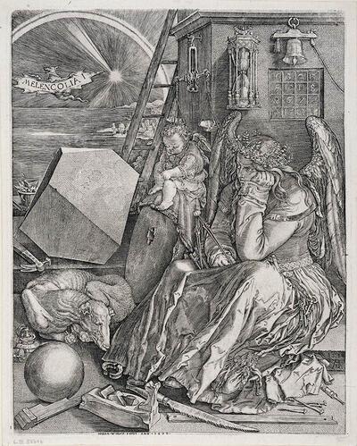 Johannes Wierix naar Albrecht Dürer, De melancholie KBR Prentenkabinet