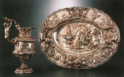 Rubens zilveren lampetstel
