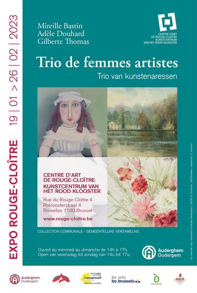 Affiche Trio van kunstenaressen